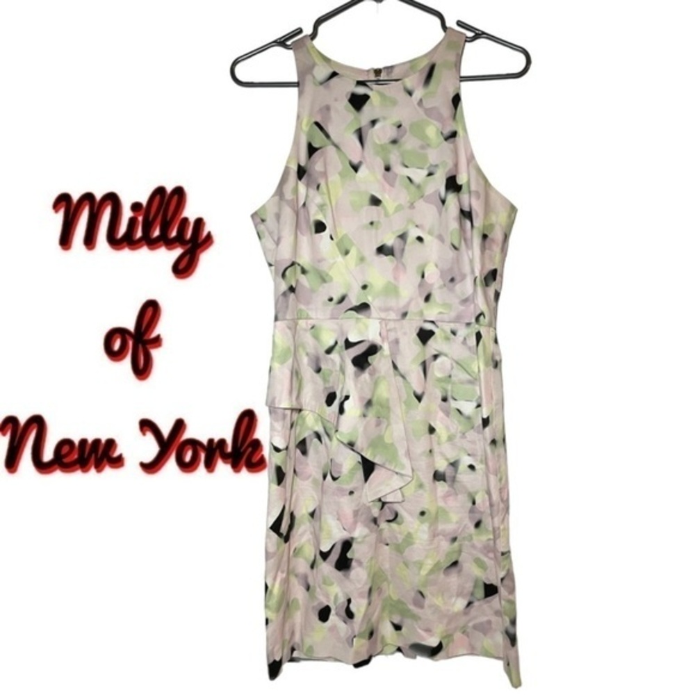 milly of New York Watercolor Sleeveless Dress size 10